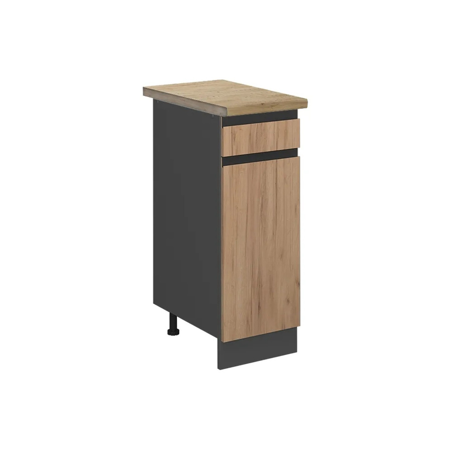 Vicco Küchenunterschrank R-Line Goldkraft in Eiche und Anthrazit, B: 30 cm, H: 81,6 cm, T: 60 cm - Bild 2