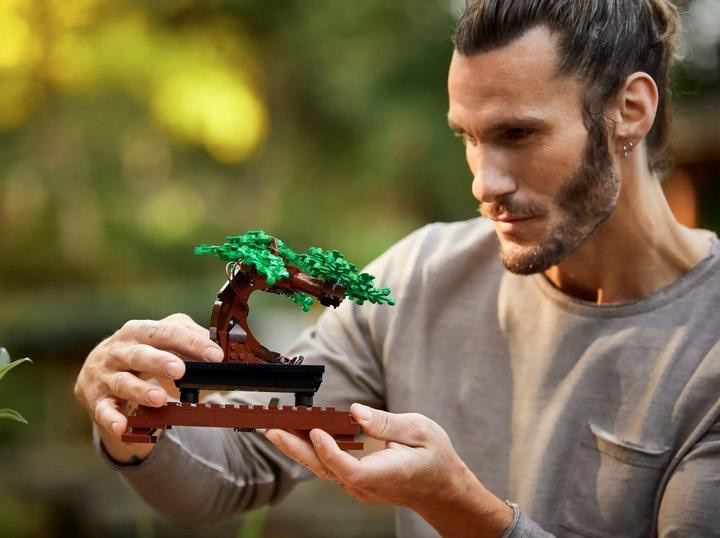 LEGO Bonsai-Baum Dekoration Set in Grün und Rosa für Erwachsene - Bild 4