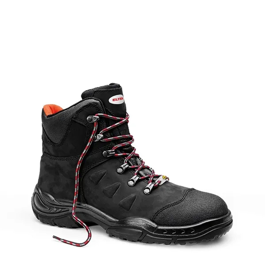 Elten Sicherheitsschnürstiefel Till Mid ESD S3 Hi aus Rindleder in Schwarz, Größe 42 - Bild 2
