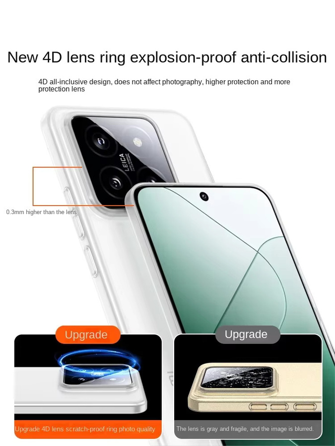 Ultradünne matte PP-Hülle für Xiaomi 14 15 17 Pro Ultra, stoßfeste Vollabdeckung in Grau oder Transparent - Bild 2