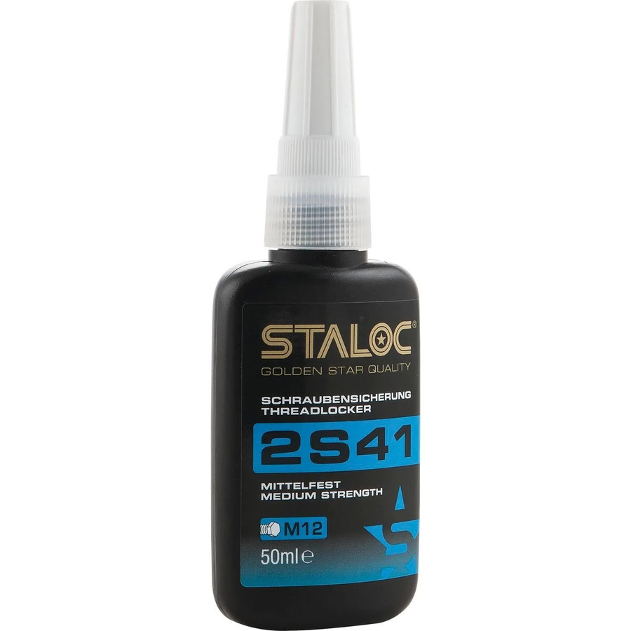 Staloc Schraubensicherung 2S41 Mittelfest Blau bis M12 50 ml - Bild 2