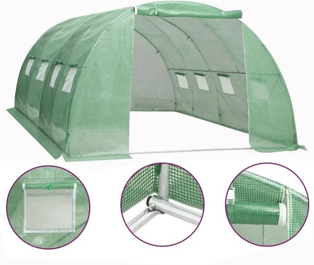 Furnicato Gewächshaus 16 m², B/T/H: 4 x 4 x 2 m - Bild 1