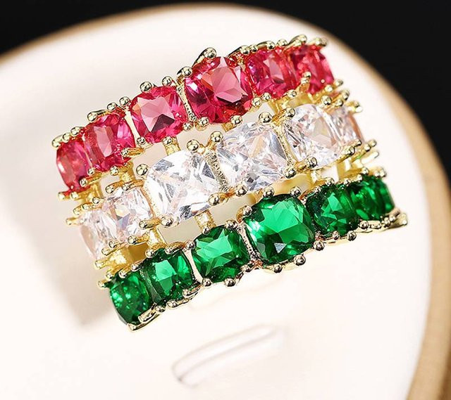 Huitan Schmuck, Gold, Zirkonia, Damen - Bild 1