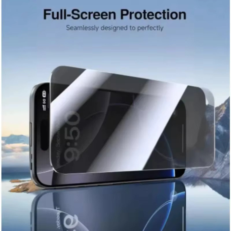 3er Pack Anti-Spy Displayschutzfolie aus gehärtetem Glas für Apple iPhone 17 16 15 14 Pro Max 16e Air 17 Pro 14 15 16 Plus 13 12 Pro Mini - Bild 4