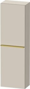 Duravit Halbhochschrank D-Neo in Beige, 1 Tür und 4 Regalböden, Wandmontage, B: 40 cm, T: 24 cm, H: 132 cm - Bild 1