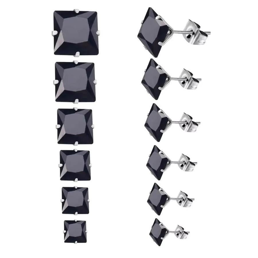 Luxusteel Ohrstecker Edelstahl, Kristall, Damen - Bild 2