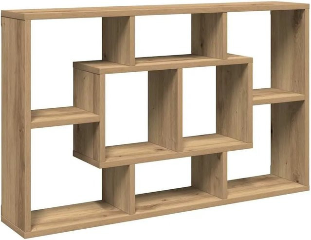 vidaXL Wandregal Artisan-Eiche in Braun aus Holzwerkstoff, B: 85 cm, T: 16 cm, H: 52,5 cm - Bild 1