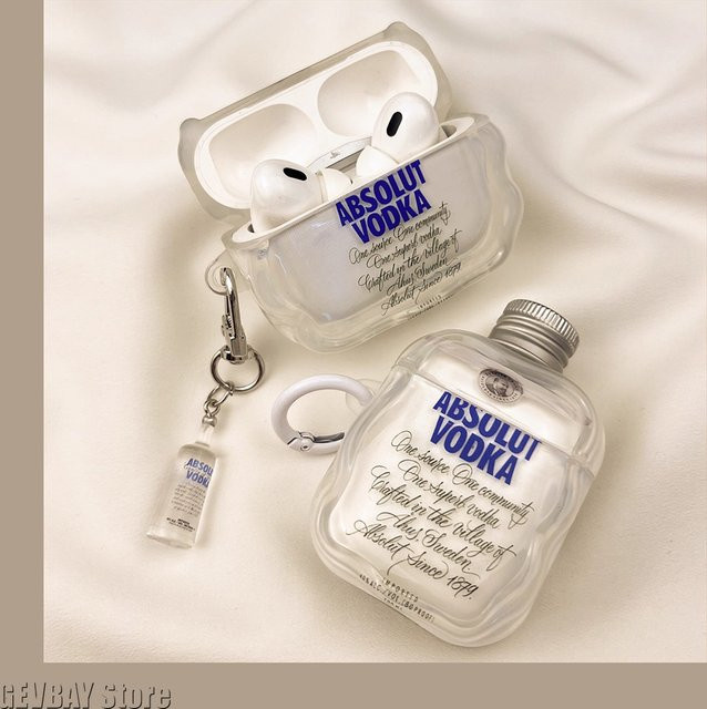 Transparente Wodka Schutzhülle für Apple AirPods 4 und AirPods Pro 2 der 4. Generation - Bild 1