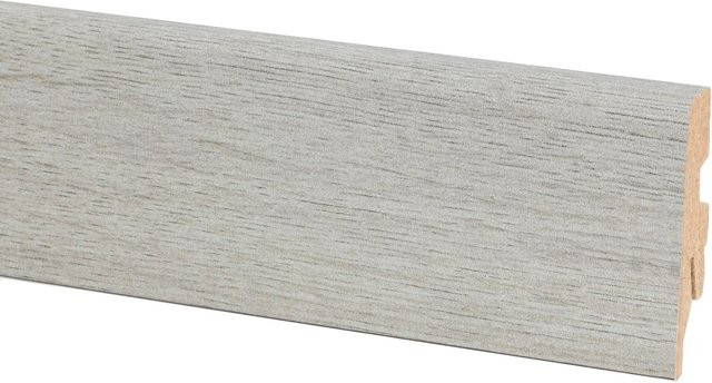 Sockelleiste Eiche Fiorina von OBI mit Kabelkanal und Clip, Farbe: Braun/Grau, H x B x T: 60 x 20 x 2600 mm - Bild 1