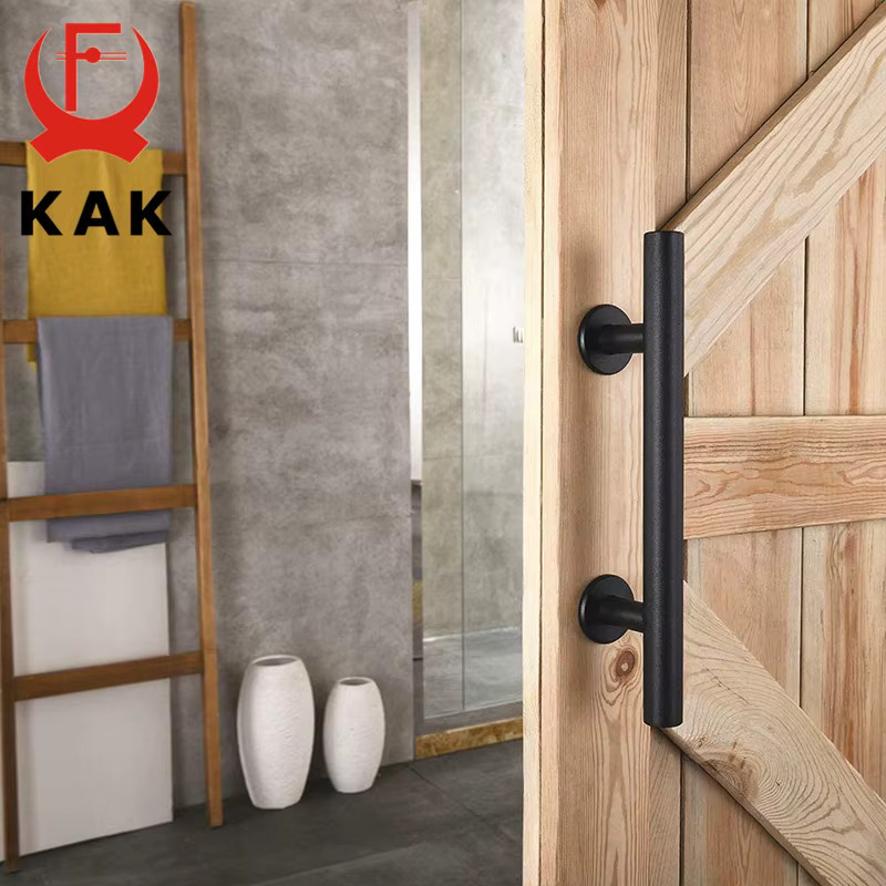 KAK Schiebetürgriff Flush Pull in Schwarz Matt für Scheunentüren und Möbel, Breite: 30,48 cm - Bild 3