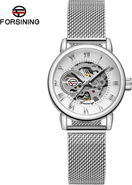FORSINING Armbanduhr Automatik, Edelstahl, Roségold, Damen - Bild 1