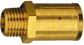 Riegler Druckreduzierventil aus Messing in Gold, G 1/4 innen/außen, Einstelldruck 8,0 bar - Bild 1