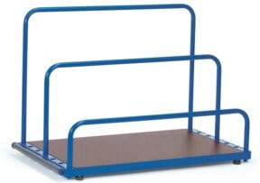 Fetra Plattenständer 4363 ohne Bügel in Blau mit Ladefläche B: 120 cm, T: 80 cm - Bild 1