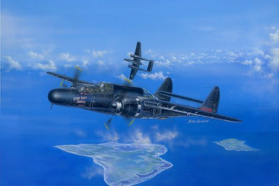 HobbyBoss US P-61B Black Widow, Modell, 1:48, Schwarz - Bild 1