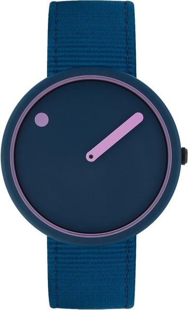 Picto Armbanduhr, Quarz, Kunststoff, 40 mm, Unisex, Blau, 5 ATM - Bild 1