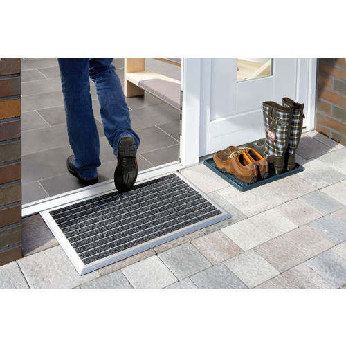 Astra Fußmatte Exclusiv Mat in Anthrazit Grau, rutschfest und wetterfest, B/T/H: 75 x 45 x 1,3 cm - Bild 3