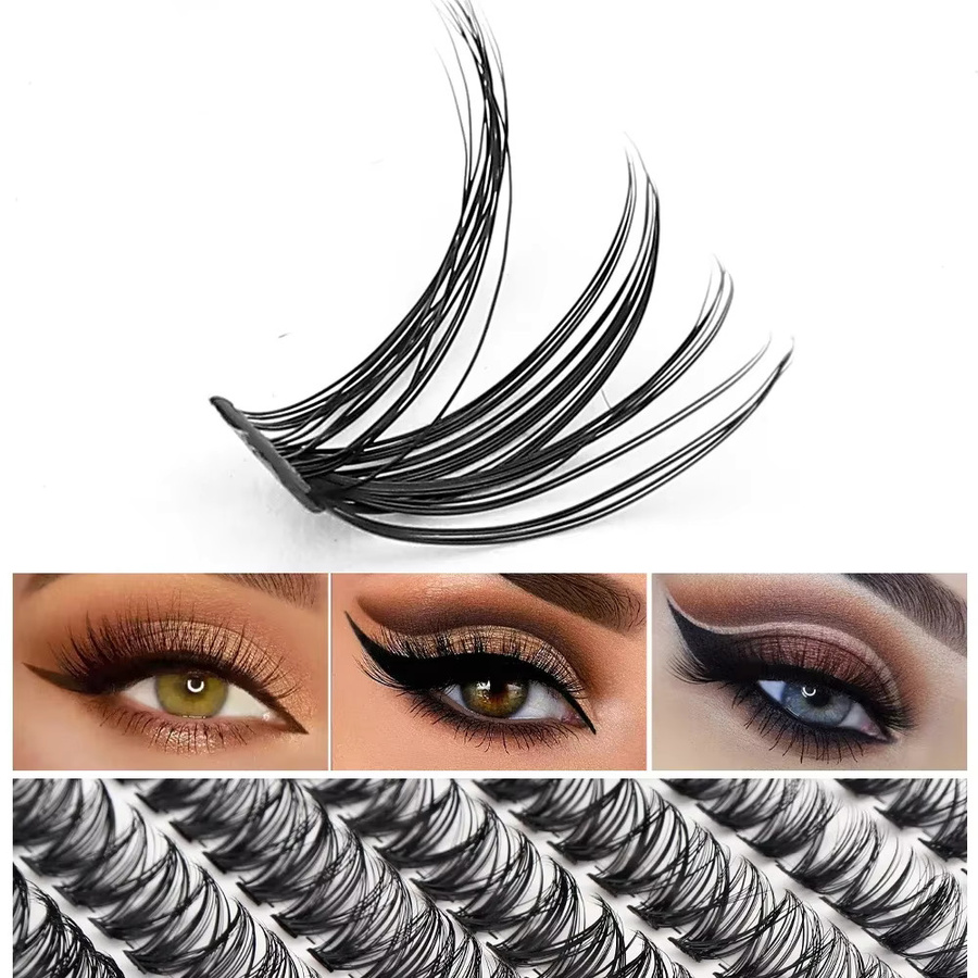 Faux Nerz Wimpern Cluster, 280 Stück, Black, Unisex - Bild 4