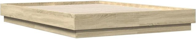 vidaXL Bettgestell aus Holzwerkstoff in Sonoma Eiche, B/T/H: 123 x 203 x 23 cm - Bild 1