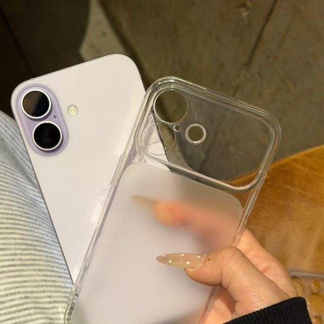 Rui Di Transparentes Fenster Case für iPhone 17 16 15 14 13 12 11 Pro Max XS XR 7 8 Plus Weiche Hülle in Weiß - Bild 1