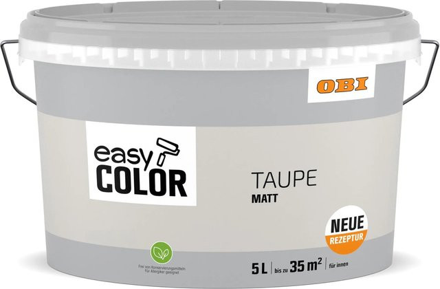 OBI Easy Color 5 Wasserbasierte Farbe in Taupe, Konservierungsmittelfrei - Bild 1