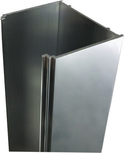 Sanoflex Ausgleichsprofil aus Aluminium für Smartflex Schwing- und Falttüren, grau, Höhe: 3 cm - Bild 1
