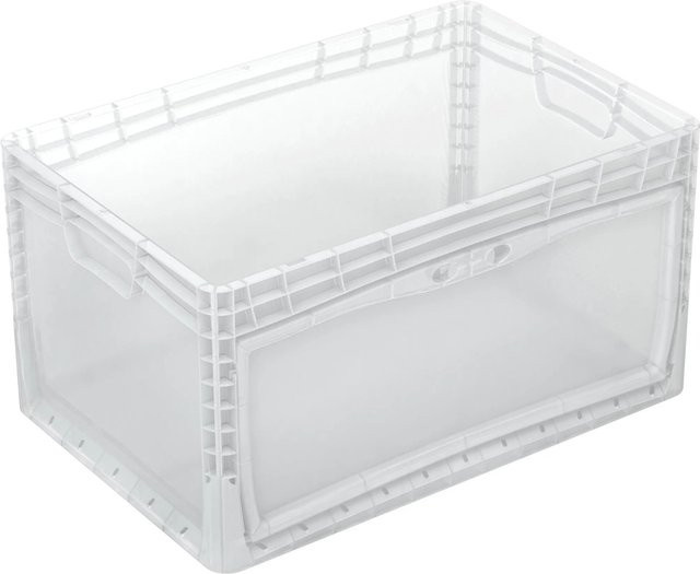 Eurobox-System Box Flap Side mit doppelter Wandstruktur, Transparent, B/T/H: 60 x 40 x 32 cm - Bild 1