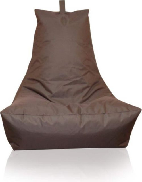 KINZLER Sitzsack Lounge-Sessel dunkelbraun wasserabweisend mit EPS-Micro-Beads - Bild 1