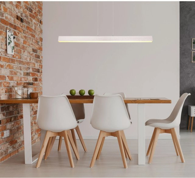 Globo LED-Pendelleuchte Verena 1-flammig Nickel matt B: 121 cm, T: 8 cm, H: 120 cm - Bild 1