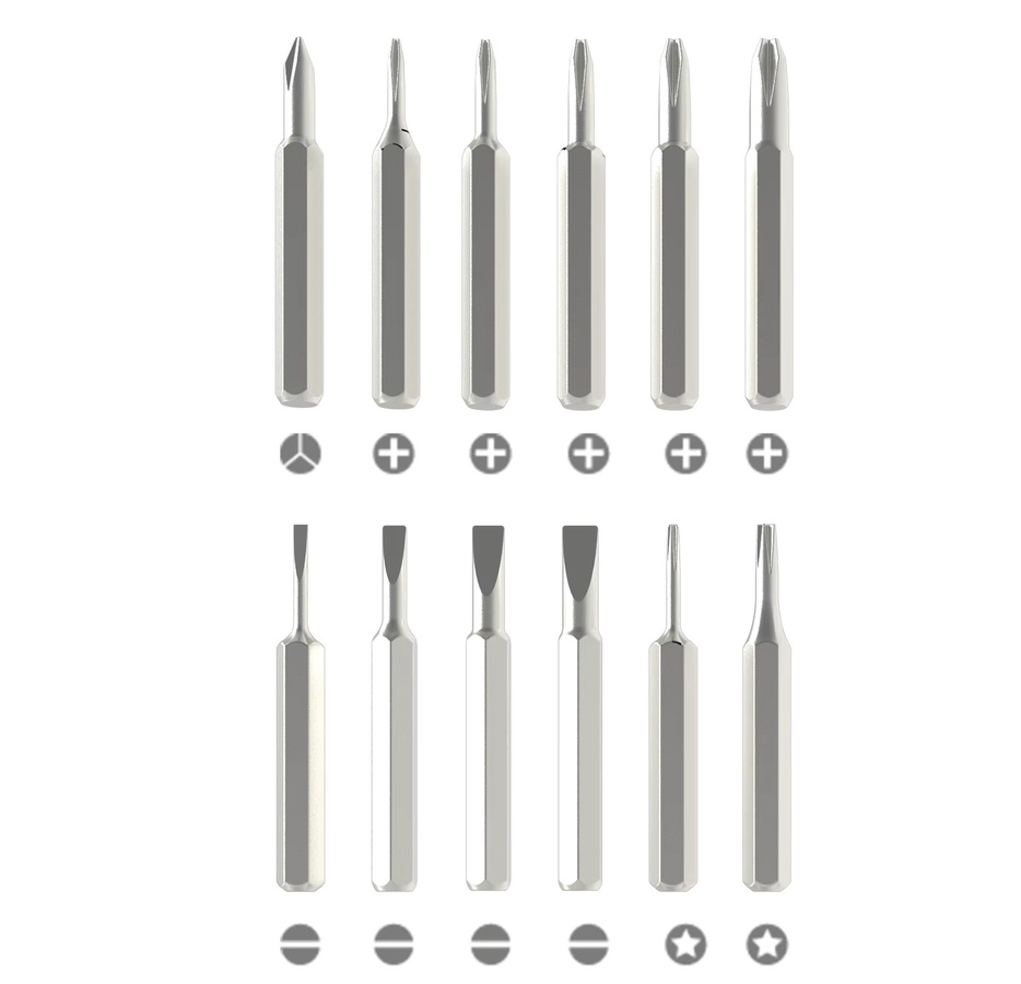 AILEHKUO Magnetischer 25-in-1 Schraubendreher-Satz mit Bits für Präzisionsarbeiten an Elektronik, Computer und Smartphone - Bild 5