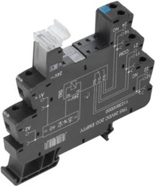 Weidmüller TERMSERIES Relaissockel TRS 5VDC 2CO mit LED-Anzeige in Schwarz - Bild 1