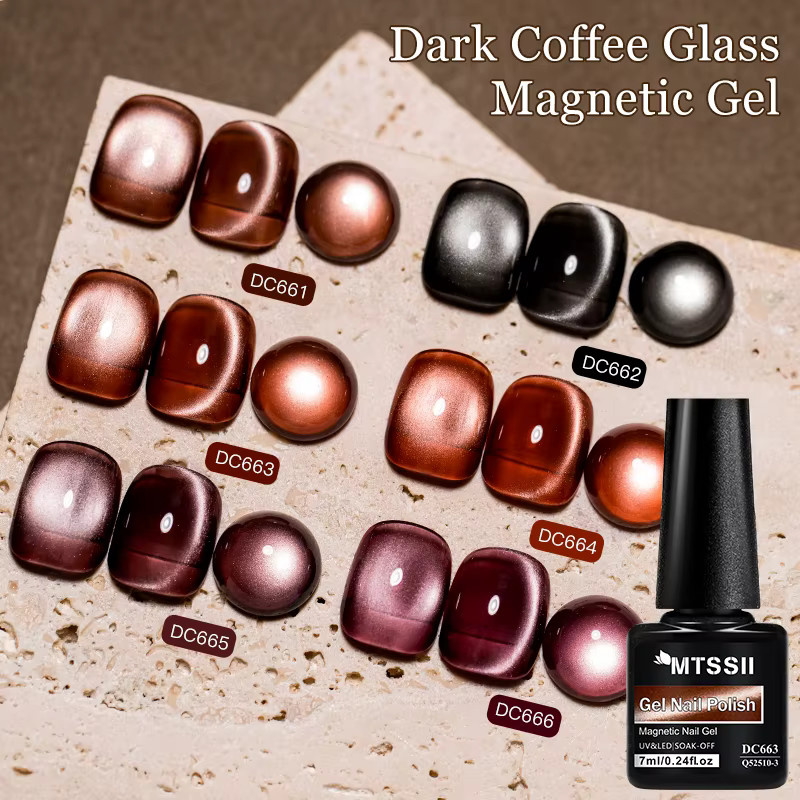 Mtssii Gel Nagellack Set, Glänzend, 7 Stück - Bild 3