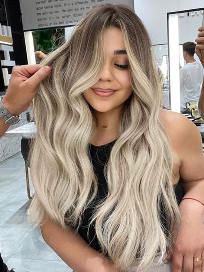 Full Shine Fusion Hair U Tip Haarverlängerungen Remy-Echthaar, Balayage - Bild 3