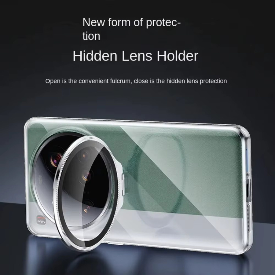 Schutzobjektiv aus gehärtetem Glas mit Metallhalterung für OPPO Find X8 Pro Ultra X8s Plus, transparent/silber - Bild 2
