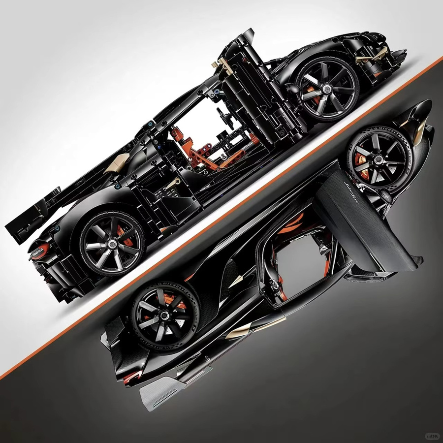 Hot Toys Koeni Spear Megacar Supersportwagen, Baustein-Modell, 4104 Teile - Bild 5
