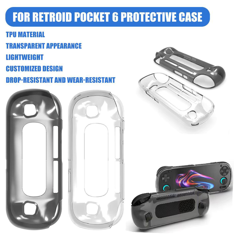 Transparente TPU-Schutzhülle für Retroid Pocket 6, kratzfeste und sturzsichere Softcase-Gummihülle - Bild 2