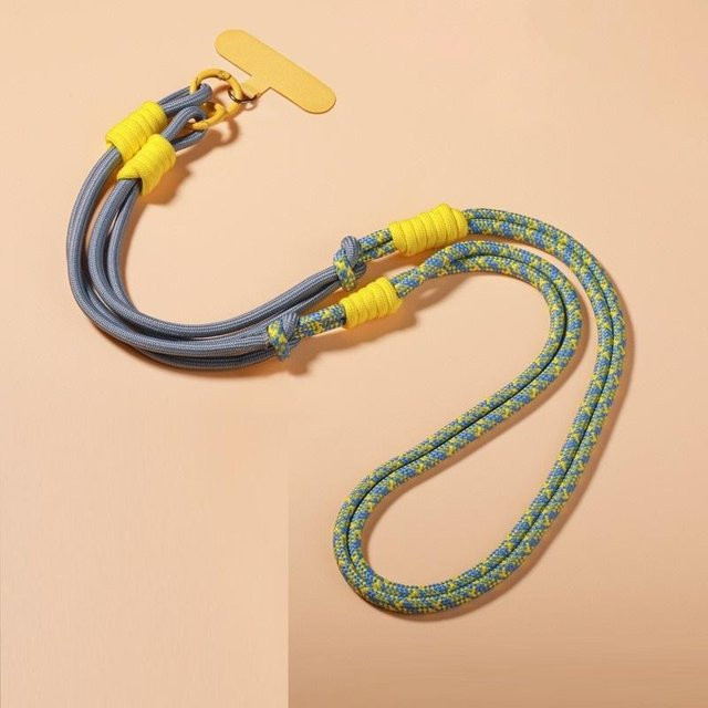 Multifunktionales verstellbares Handy-Lanyard aus Nylon als Crossbody-Trageband in Multicolor, Modell SJGS08 - Bild 1