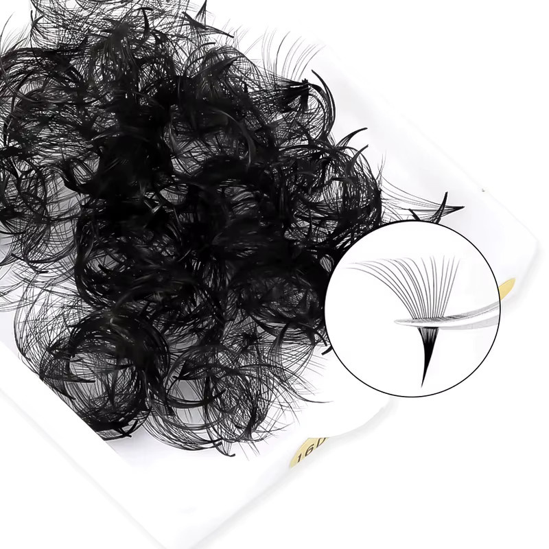 TDANCE Wimpernverlängerung, lose Fächerwimpern, Black, Unisex - Bild 3