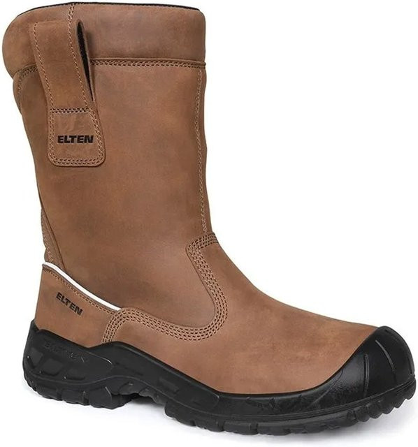 Elten Sicherheitsschlupfstiefel GAVIN BROWN S3S aus Nubukleder in Braun, Größe 39 - Bild 1