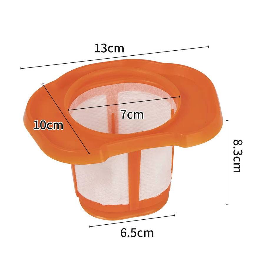 BLACK+DECKER HEPA-Filter HHVKF10 in Orange für Handstaubsauger Modelle HHVK320J, HHVK320J10, HHVK320JZ01, HHVK515JP, HHVK415B01 und HHVK515JP07 - Bild 2