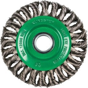 Klingspor Rundbürste einreihig aus Edelstahl Durchmesser: 115 mm, Breite: 14 mm, Höhe: 22,23 mm - Bild 1