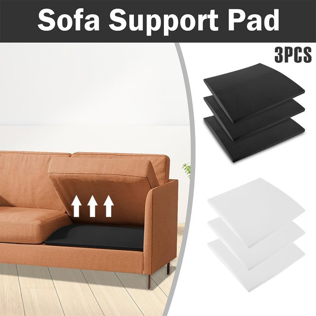 Willstar 3er-Set Couchkissen-Stützkissen aus hochdichtem Schaumstoff zur Reparatur von einsinkenden Sofakissen, Weiß, rechteckig - Bild 1