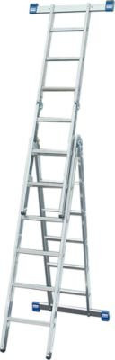 Krause Gelenk-Combileiter aus Aluminium in Silber, 2x3+2x6 Sprossen - Bild 1