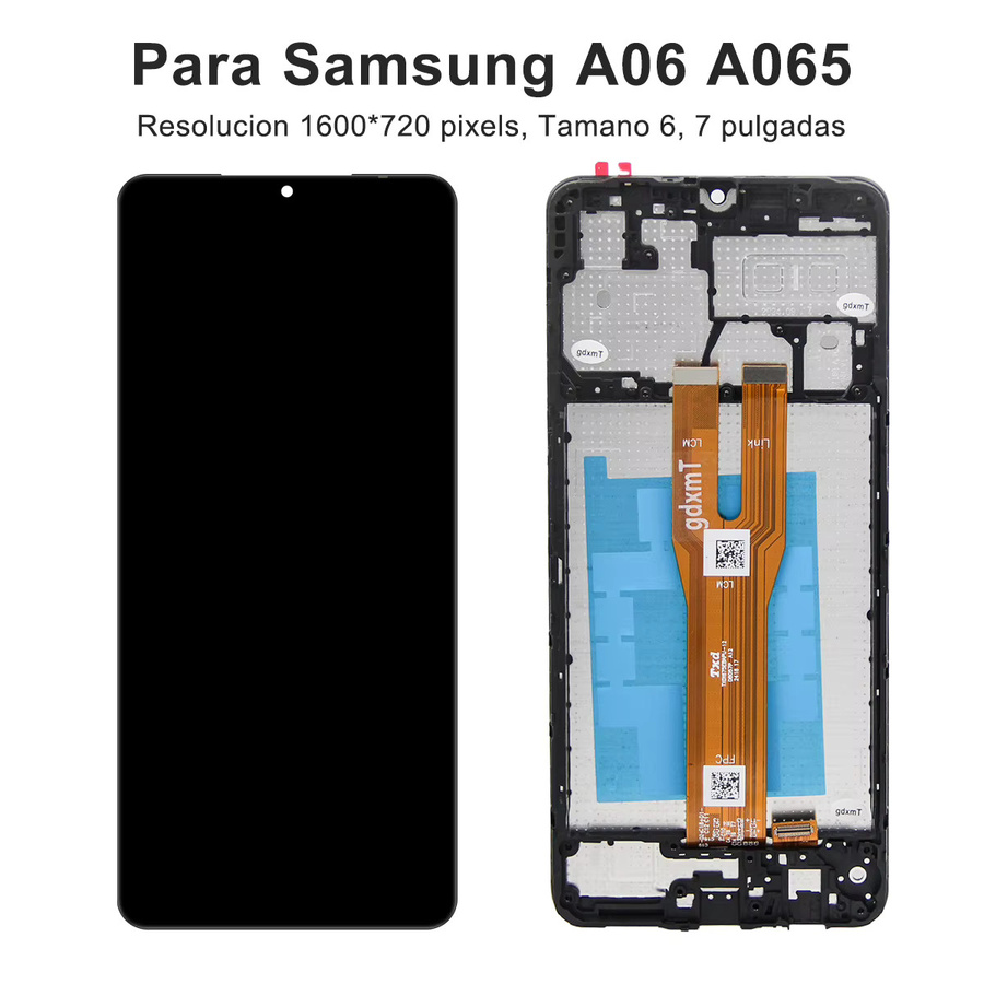 Samsung A06 Premium LCD Display mit Touch Screen Digitizer Panel in Schwarz - Bild 2