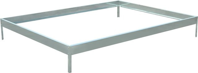 Floraworld Fundamentrahmen für Gewächshaus Grow II aus Aluminium in Silberfarben, B/T/H: 190 x 34,5 x 250 cm - Bild 1