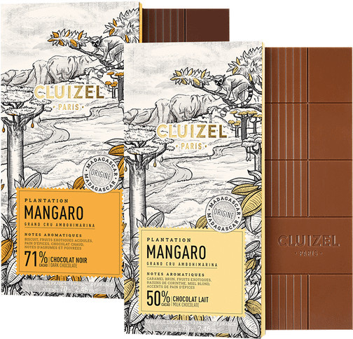 Cluizel Plantation Mangaro Schokoladentafel 2 x 140 g - Bild 1