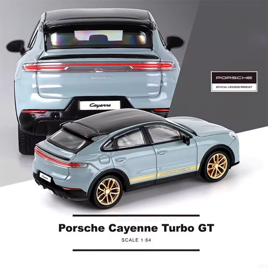 MAKEDA Porsche Cayenne Turbo GT 911 GT1 LM 1998, Spielzeugauto, 1:64, Druckguss-Legierung, Gummireifen - Bild 3