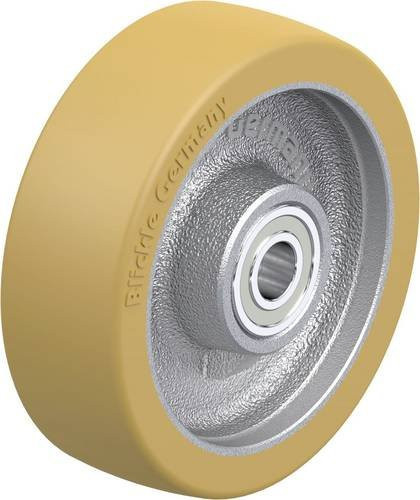 Blickle Schwerlast-Rad GVU 125/15K in Silber und Gelb mit 125 mm Durchmesser und einer Tragfähigkeit von 550 kg - Bild 1