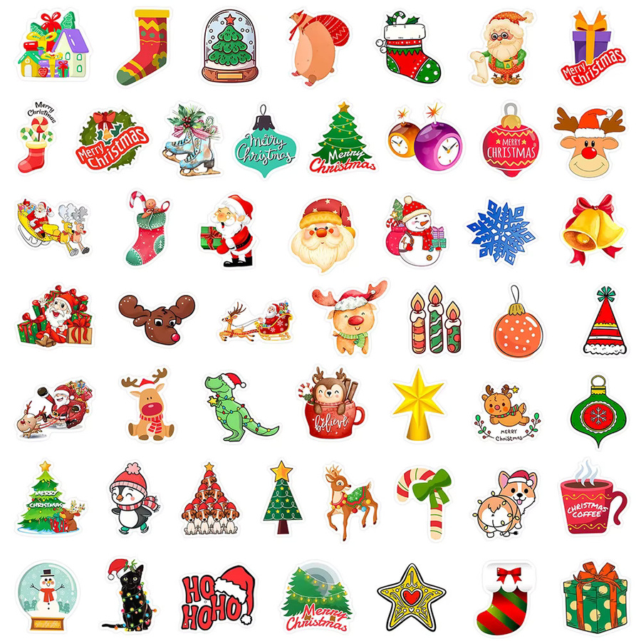 Charile Weihnachtsaufkleber, Weihnachtsmann, Aufkleber, 10 Stück - Bild 4