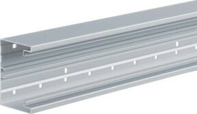 Hager Tehalit Brüstungskanal-Unterteil aus Aluminium in Silber, B/T/H: 10,0 x 8,0 x 6,5 cm - Bild 1
