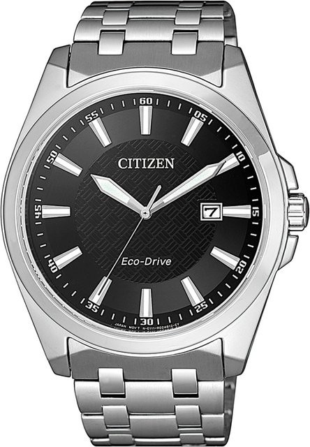 Citizen Armbanduhr, Solar, Edelstahl, Schwarz, 41 mm, Herren - Bild 1